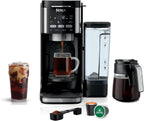 Ninja Drip Coffee Maker, DualBrew Pro Hot & Iced, Black, CFP101 | Single Serve to Carafe, Brew with Pods & Grounds, Compatible with K Cups, 3 Brew Styles, 60oz Removable Reservoir