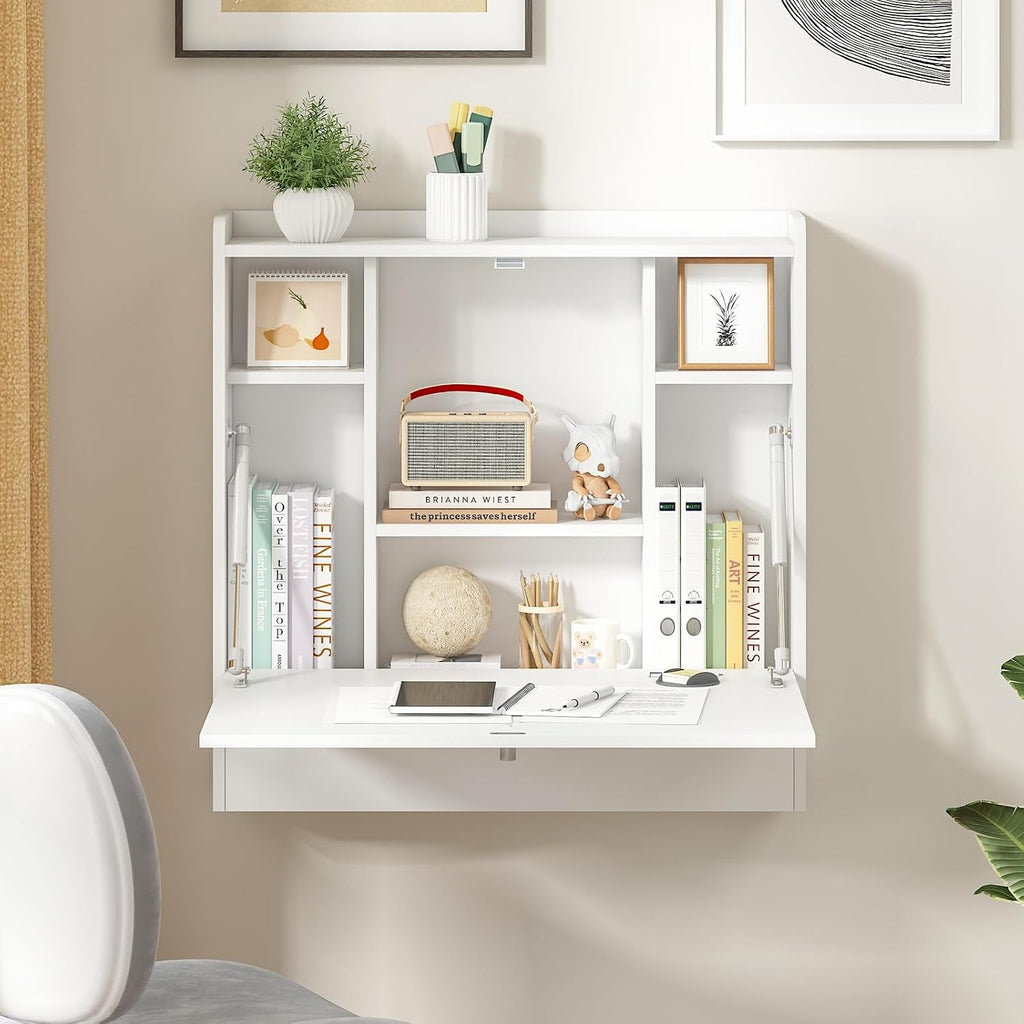 Wall Mounted Table Folding Desk Drop Leaf Floating Table Computer Desk