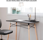 Signature Design by Ashley Jaspeni Industrial Home Office Desk, Black & Light Brown