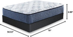 Signature Design by Ashley Queen Foundation, 10 Inch Box Spring | Sturdy metal construction, Compact flat fold design, Removable black fabric cover, Rounded corners, Foundation Series