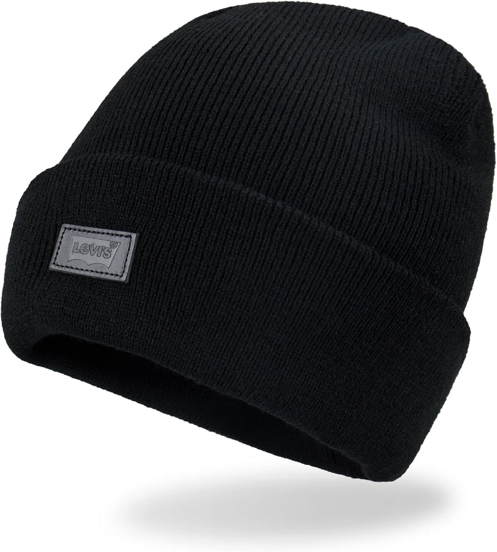 Levi's Mens All-Season Hero Beanie Soft Knit Cuffed Winter Hat, Warm & Comfortable Everyday Style