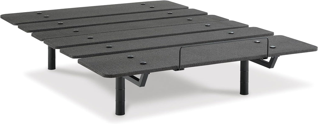 Signature Design by Ashley Cosmic Adjustable Bed Frame, California King | Power head and foot incline, Wireless remote control, Dual USB charging ports, Memory foam and hybrid compatible