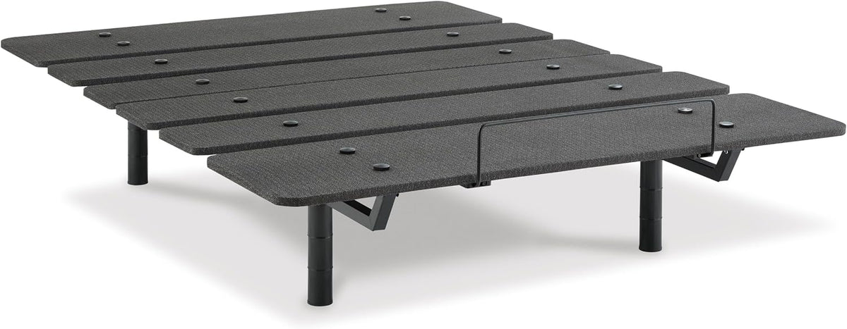Signature Design by Ashley Cosmic Adjustable Bed Frame, California King | Power head and foot incline, Wireless remote control, Dual USB charging ports, Memory foam and hybrid compatible