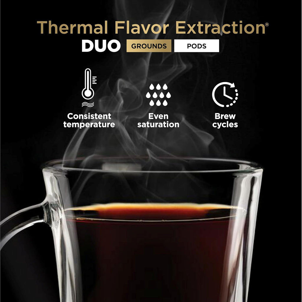 Ninja Specialty Drip Coffee Maker, DualBrew Pro, Black CFP307 | Coffee Machine w/Frother, Permanent Filter, Brew w/Pods & Grounds, K Cups Compatible, 4 Brew Styles, 13 Cup to Pot Sizes
