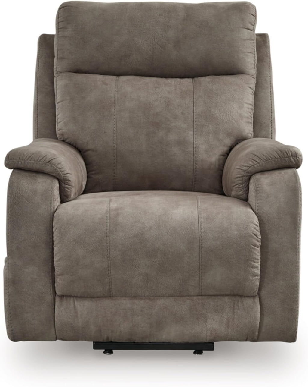 Signature Design by Ashley Dual Motor Power Lift Recliner, Heat & Massage | Fossil suede faux leather, Lift chairs recliners for elderly, Independent back and footrest, Crestmeade Series