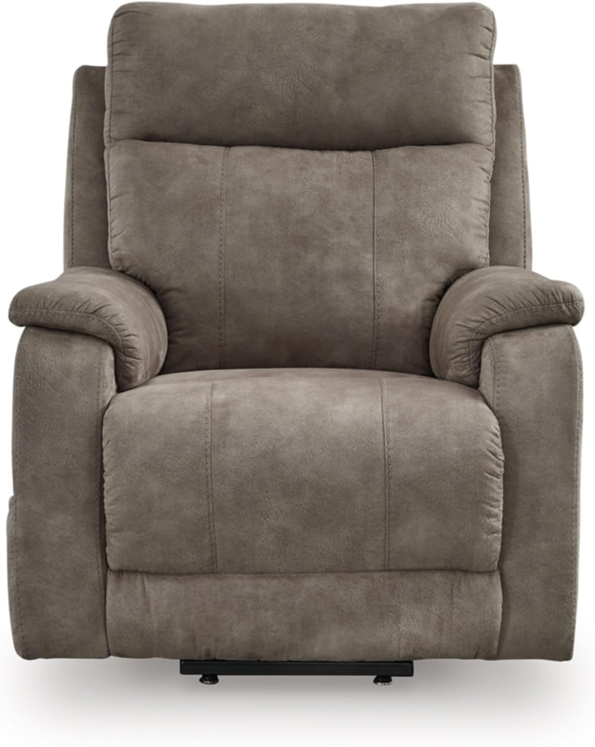 Signature Design by Ashley Dual Motor Power Lift Recliner, Heat & Massage | Fossil suede faux leather, Lift chairs recliners for elderly, Independent back and footrest, Crestmeade Series