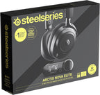 SteelSeries Arctis Nova Elite - Hi-Res Wireless Gaming Headset - 96kHz/24bit - Carbon Fiber Speakers - ANC - AI Noise Rejection - App - 2.4GHz + BT - Multi-Source Mix - OmniPlay PC+PS+Xbox - Black