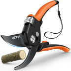 8.5" Garden Secateurs for Weak Hands, Professional Bypass Pruner