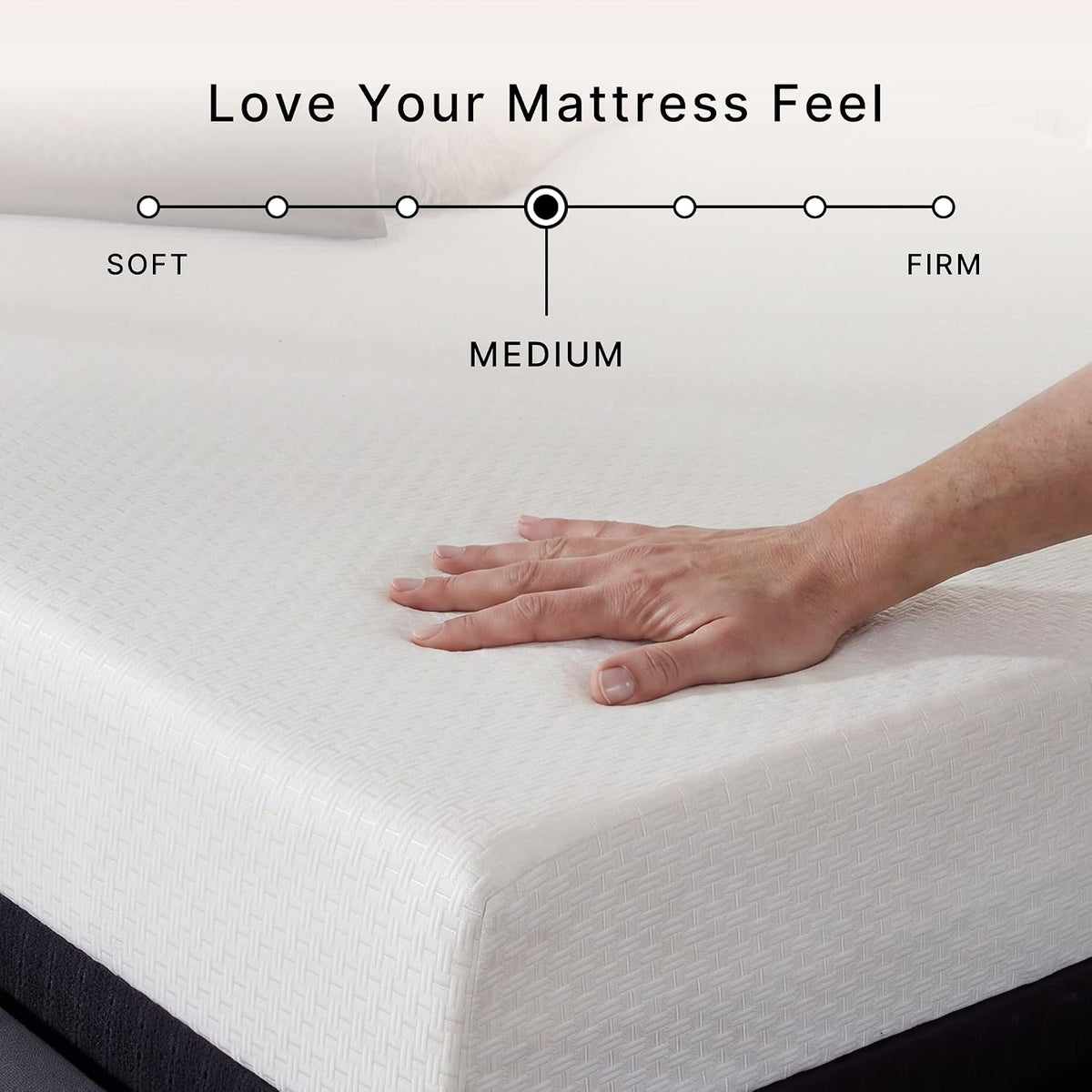 Signature Design by Ashley 8 Inch Twin Memory Foam Mattress, White