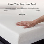 Signature Design by Ashley 8 Inch Memory Foam Queen Mattress in a Box | Medium support with dual-layer construction, Stretch knit cover for easy spot cleaning, Chime Series