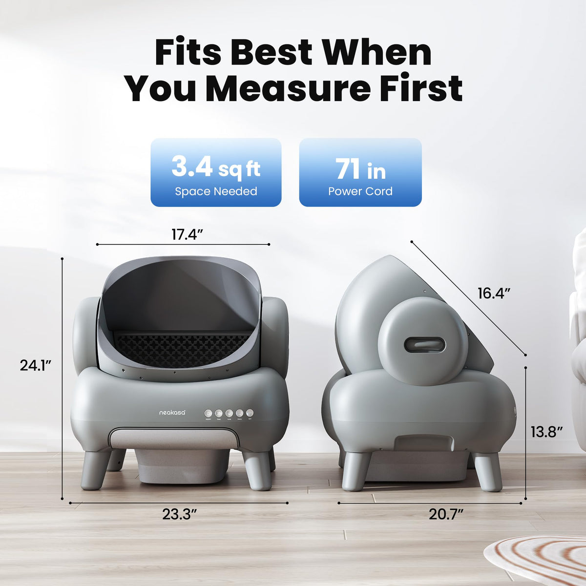 Neakasa M1 Plus Automatic Cat Litter Box with 2-Year Protection Plan
