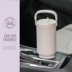 Ello Oasis Go+ 32oz Insulated Stainless Steel Tumbler with Straw, Daisies