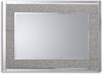 Signature Design by Ashley Kingsleigh Glam Beaded Crystal Accent Mirror, Silver