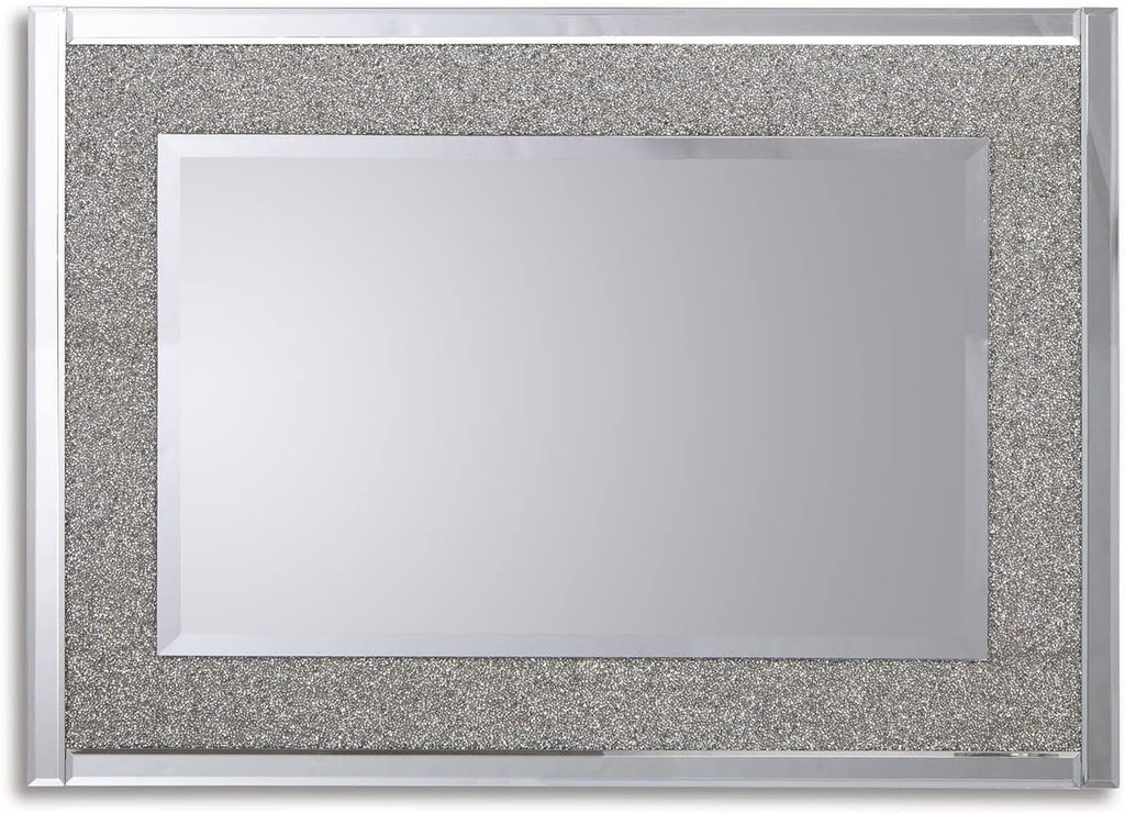 Signature Design by Ashley Kingsleigh Glam Beaded Crystal Accent Mirror, Silver