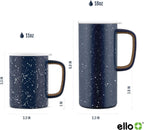 Ello Campy 18oz Insulated Stainless Steel Travel Mug with Handle, Black