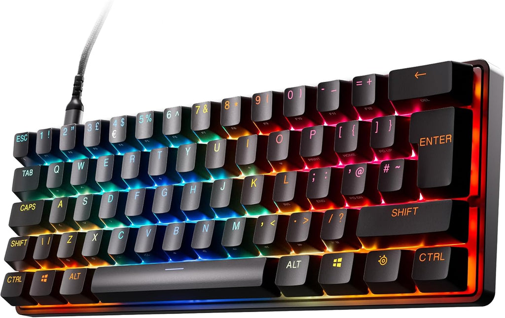 SteelSeries Apex Pro Mini Gen 3 Gaming Keyboard - 60 Percent Hall Effect Keyboard, Magnetic Keyboard with OmniPoint 3.0 Switches - Adjustable Actuation, Rapid Trigger, Rapid Tap/SOCD - English QWERTY