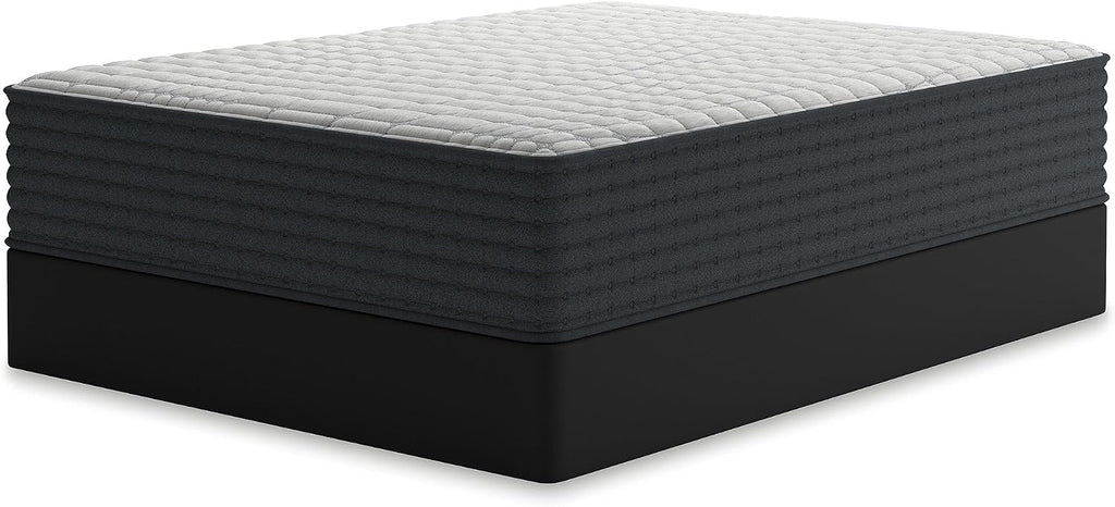 Signature Design by Ashley Hybrid 1300 13 Inch Plush Gel Memory Foam Mattress with Edge Support for Pressure Relief, Queen, Fiberglass-Free, Mattress in A Box