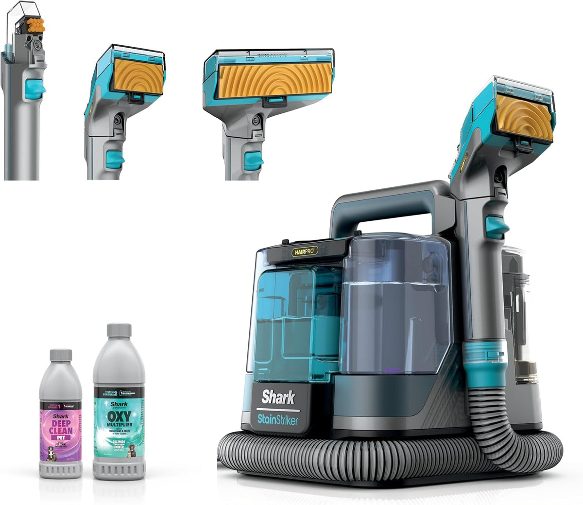 Shark StainStriker Portable Carpet/Upholstery Cleaner, 4 Tools, PX202BRN