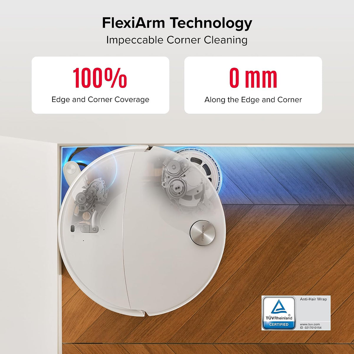 roborock Qrevo Curv 2 Pro Robot Vacuum Cleaner with Mop, 25,000 Pa Suction