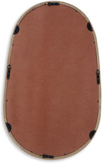 Signature Design by Ashley Aarilynn Casual Accent Mirror with Thick Frame, Antique Brown