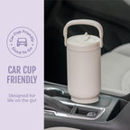Ello Oasis Go+ 32oz Insulated Stainless Steel Tumbler with Straw, Orchid