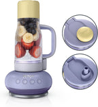 Ninja BlendBOSS Personal Blender, 26oz Tumbler, 1200PW, Purple, DB351PR | 1200-peak-watt BlendBOSS crushes ice to snow. 26-oz leakproof tumbler, chug spout & detachable straw. Dishwasher safe.