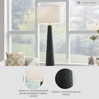 Signature Design by Ashley Hallburg Floor Lamp, Modern Black