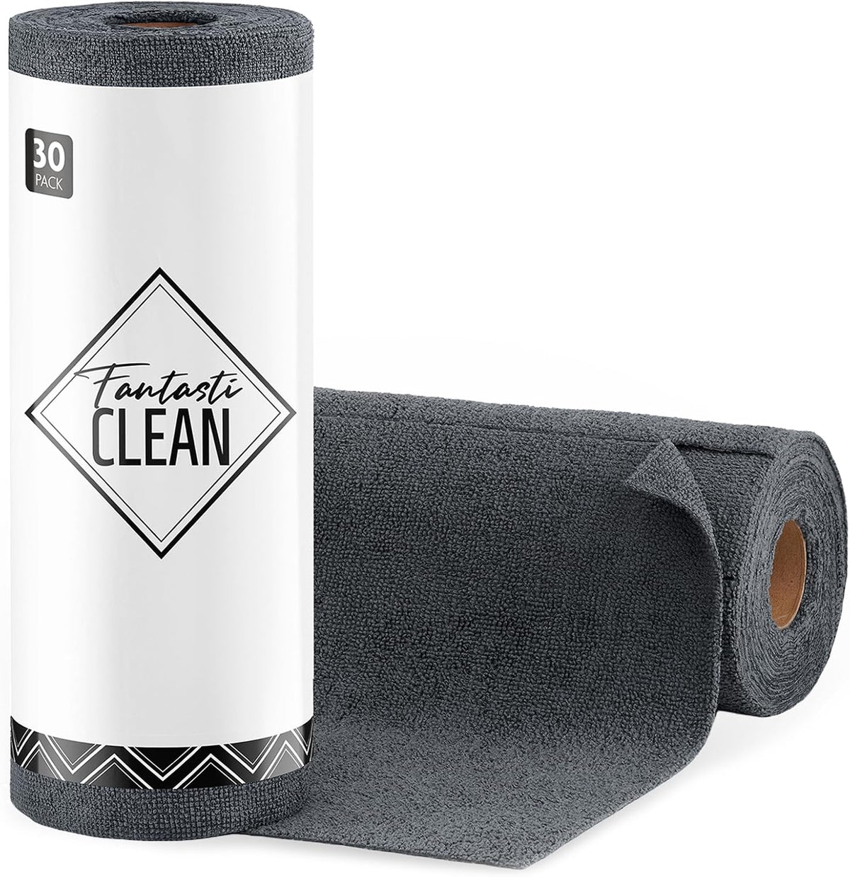 Fantasticlean Microfiber Cleaning Cloth Roll -75 Pack, 12" x 12" (Pink)