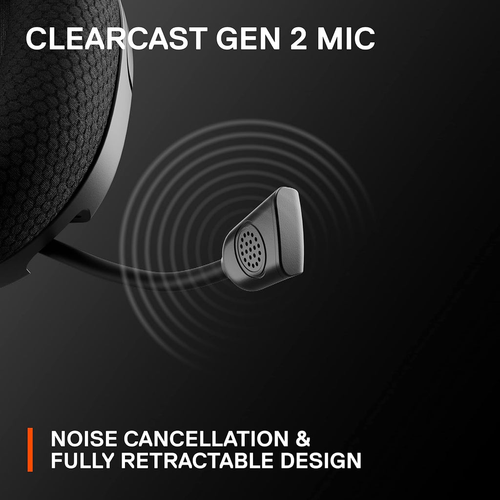 SteelSeries Arctis Nova 1P for PlayStation - PS5 Gaming Headset - Hi-Fi Drivers - 360° Spatial Audio - AirWeave Memory Foam Ear Cushions - Lightweight - Also compatible with PC, Xbox - Black