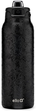 Ello Pop & Fill Insulated Stainless Steel Water Bottle with Quick Fill Lid, Leakproof Locking, Sip or Chug Spout, BPA-Free, Double Wall Vacuum Insulated for Sports, Travel & School- 22oz / 32oz / 40oz