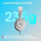 SteelSeries Arctis Nova 1P for PlayStation - PS5 Gaming Headset - Hi-Fi Drivers - 360° Spatial Audio - AirWeave Memory Foam Ear Cushions - Lightweight - Also compatible with PC, Xbox - White