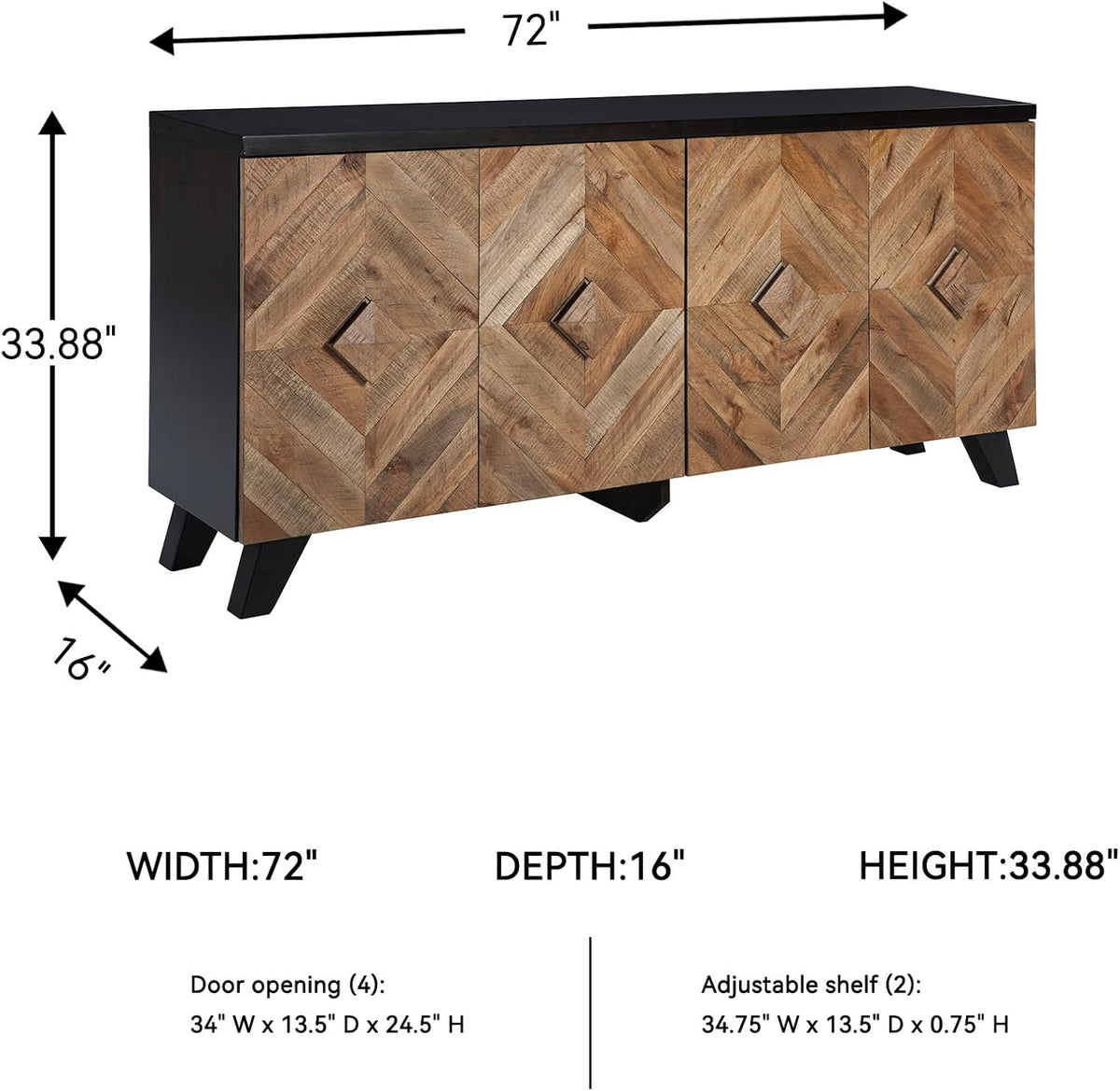 Signature Design by Ashley 72" Sideboard Accent Cabinet with Doors
