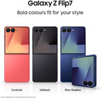 Samsung Galaxy Z Flip7 AI Phone, Thin & Light Foldable Design, Large Cover Screen, 50MP Camera, 256GB Storage, 12GB Memory, 4300mAh Battery, Blue Shadow, 3 Year Extended Warranty (UK Version)