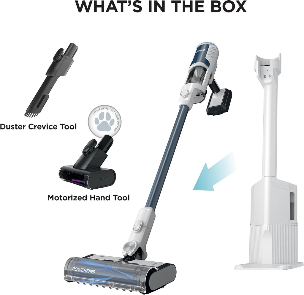 Shark Clean & Empty Cordless Stick Vacuum, 40-Min Runtime, Blue, BU3523