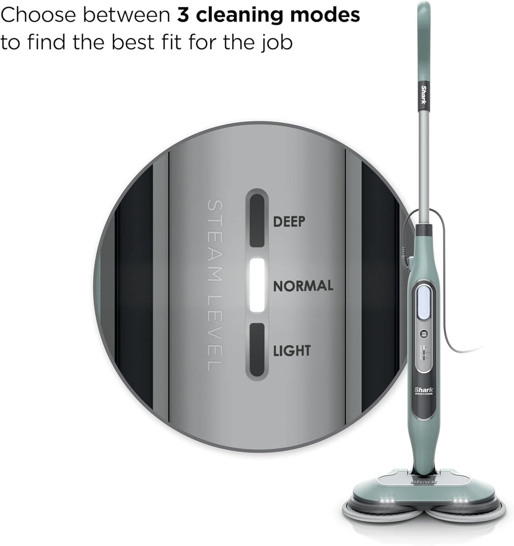 Shark Steam & Scrub Steam Mop, All-in-One Hard Floor Cleaner, Grey, S8001