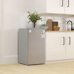 HOMCOM Under Counter Fridge 91L Small Fridge with Chiller Grey