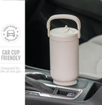 Ello Oasis Go+ 26oz Insulated Stainless Steel Tumbler with Straw, Mineral