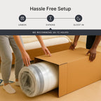 Signature Design by Ashley 12 Inch Memory Foam Queen Mattress in a Box | Stretch knit cover and 12-inch profile, CertiPUR-US foam designed for easy setup, Motion isolation, Chime Series