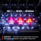 SteelSeries Apex Pro Gen 3 Gaming Keyboard - Hall Effect Keyboard, Magnetic Keyboard with OmniPoint 3.0 Switches - Adjustable Actuation, Rapid Trigger, Rapid Tap/SOCD - English QWERTY