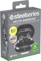 SteelSeries Arctis GameBuds for Xbox - Wireless Gaming Earbuds - 2.4GHz + BT 5.3 - ANC/Transparency - IP55 Water Resistant - 40H Battery - Wireless Charging - Xbox, PC, Switch 2, PS5, Mobile - Black