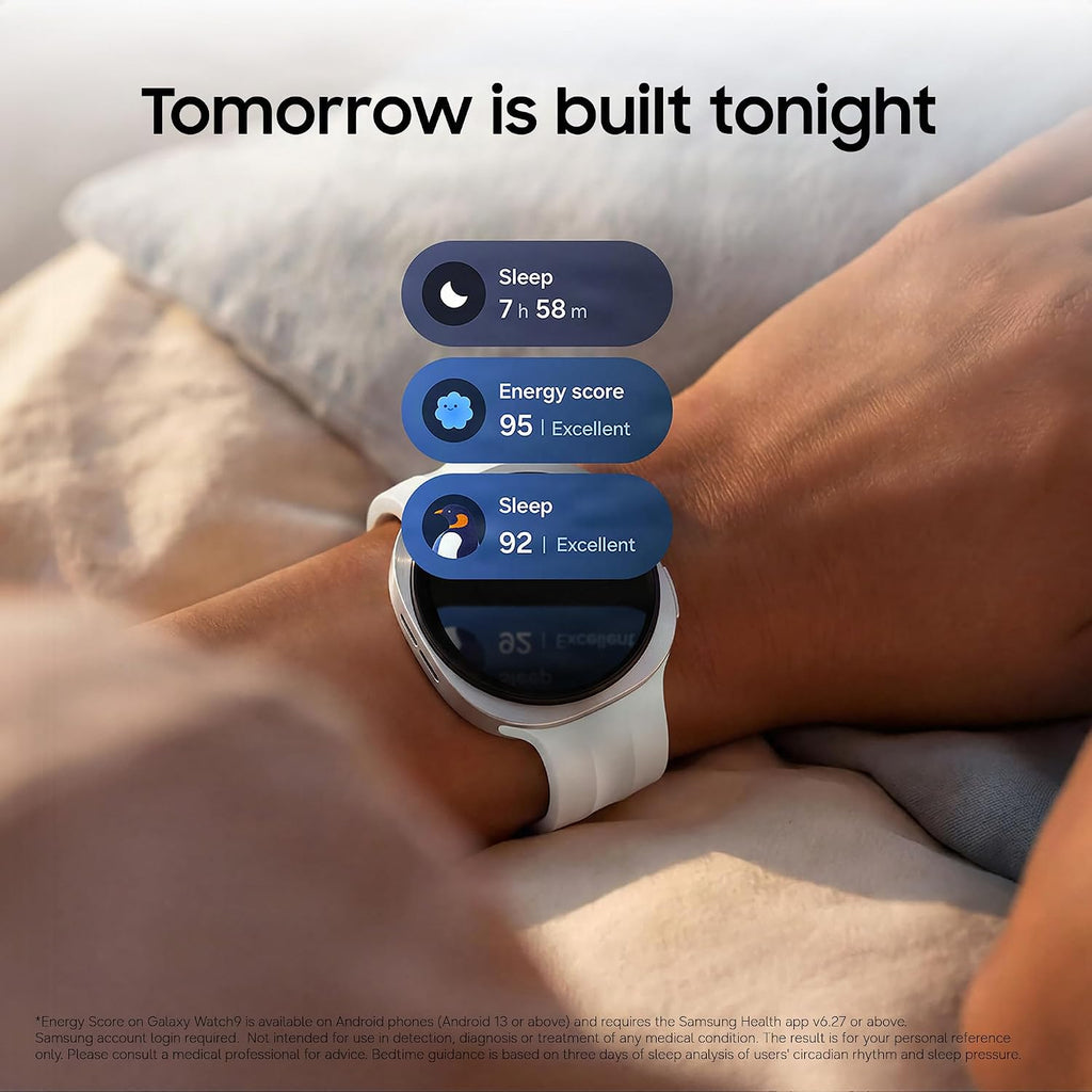 Samsung Galaxy Watch9 AI Smartwatch, 40mm, Cushion Design, LTE, Cream
