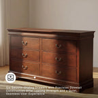 Signature Design by Ashley Alisdair 6 Drawer Bedroom Dresser, Dark Brown | Durable engineered wood, Classic Louis Philippe-style moulding, 6 spacious drawers for master bedroom storage