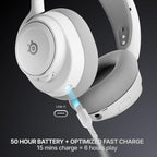 SteelSeries Arctis Nova 7X Wireless Gen 2 - Xbox Headset - Gaming Headset - Mobile App Control - 50+ HR with Fast Charge - Compatible with Xbox PC, Switch & More - Mixable 2.4GHz/Bluetooth - White