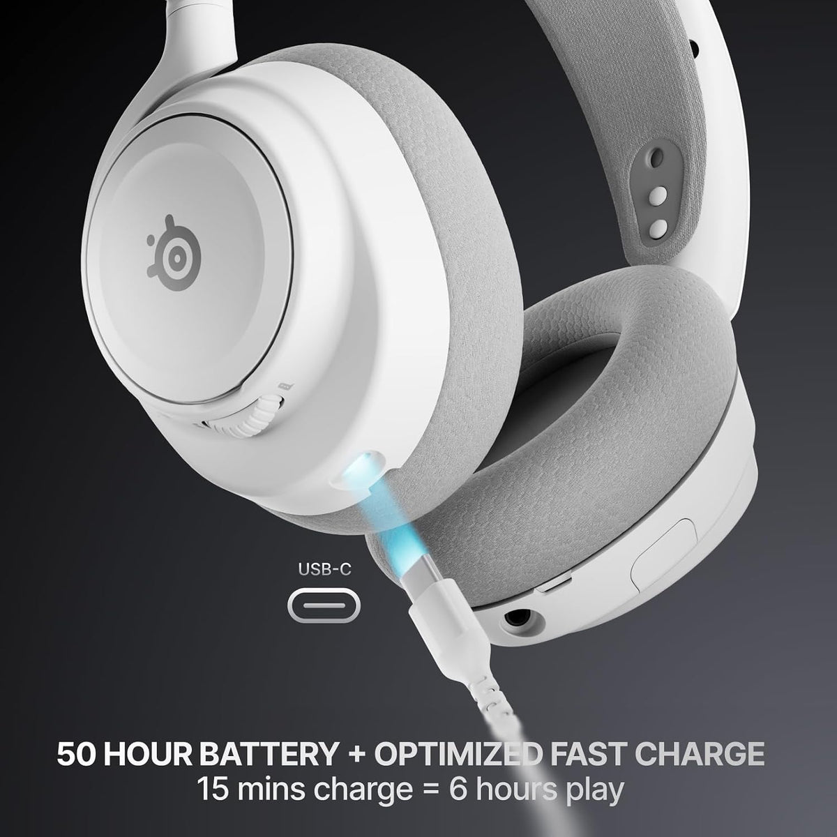 SteelSeries Arctis Nova 7X Wireless Gen 2 - Xbox Headset - Gaming Headset - Mobile App Control - 50+ HR with Fast Charge - Compatible with Xbox PC, Switch & More - Mixable 2.4GHz/Bluetooth - White