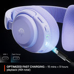 SteelSeries Arctis Nova 3X Wireless - Xbox Headset - Gaming Headset - Mobile App Control - 40 HR Battery with fast charging - Compatible with Xbox, PC, Switch and more - 2.4GHz/Bluetooth - Lavender