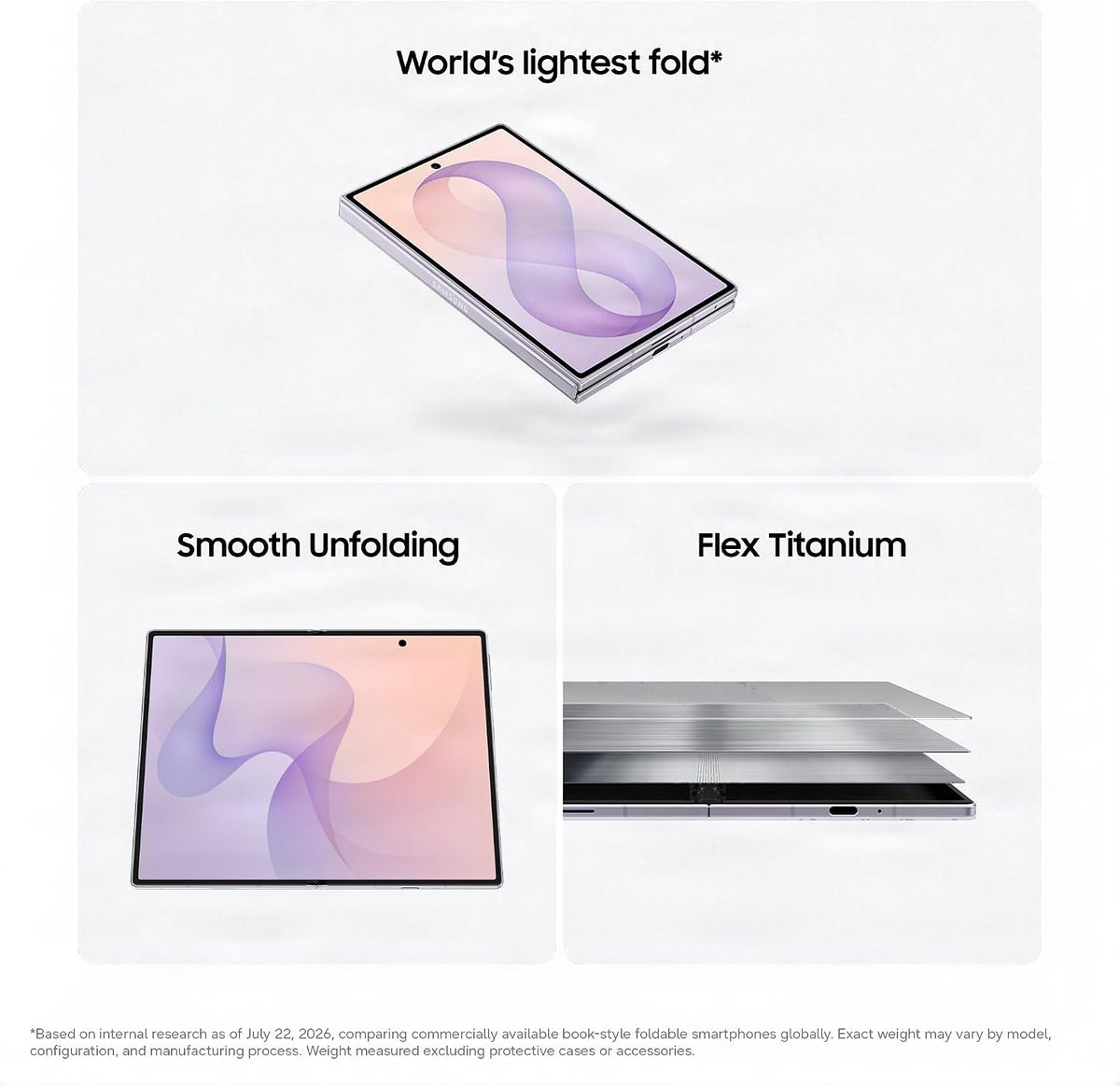 Samsung Galaxy Z Fold8 Smartphone, 512GB Storage, 12GB Memory, Graphite