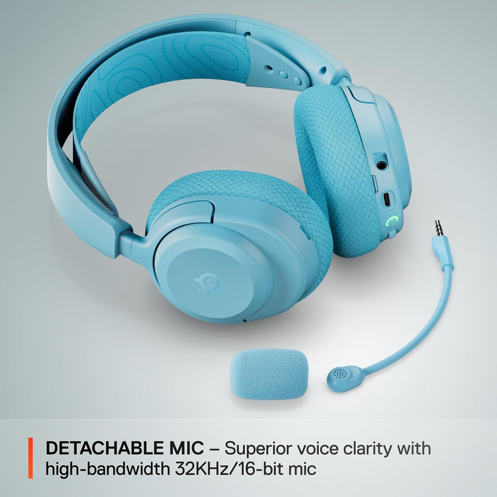 SteelSeries Arctis Nova 3X Wireless - Xbox Headset - Gaming Headset - Mobile App Control - 40 HR Battery with fast charging - Compatible with Xbox, PC, Switch and more - 2.4GHz/Bluetooth - Aqua