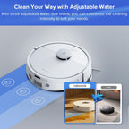 roborock Q7 L5+ Robot Vacuum Cleaner with Mop, Self-Emptying Dock, 8000 Powerful Suction, Anti-Tangle, APP-Controlled Mopping, Electronic Water Tank, PreciSense LiDAR Navigation (White)