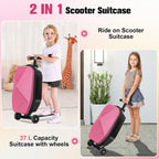 Suitcase Scooter,Ride on Suitcase for Kids,2in1 Hardside Scooter Luggage