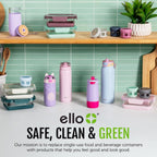 Ello Duraglass 3.4 Cup Glass Meal Prep Containers, 10 Pc, 5 Pack, Orchard